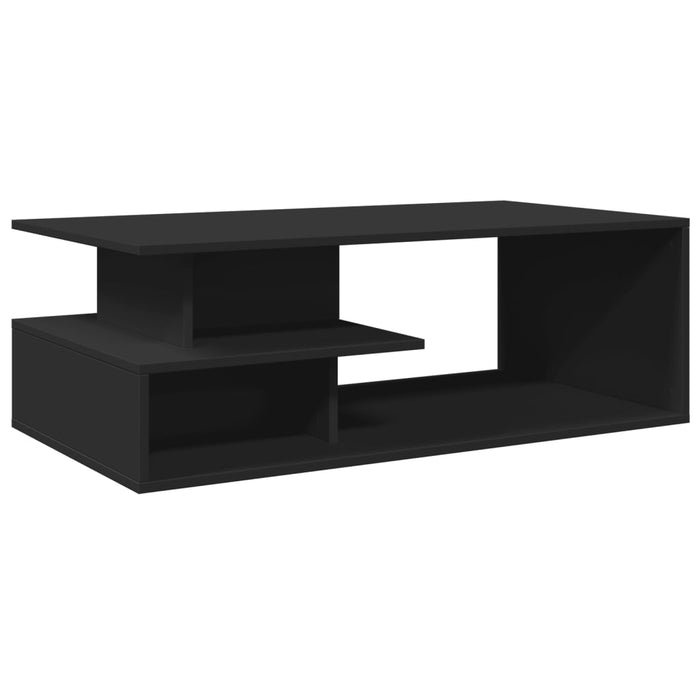 Tavolino da Salotto Nero 102x55x35 cm in Legno Multistrato 848011