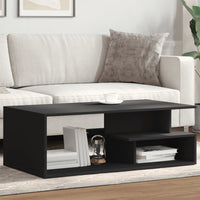 vidaXL Tavolino da Salotto Nero 102x55x35 cm in Legno Multistrato
