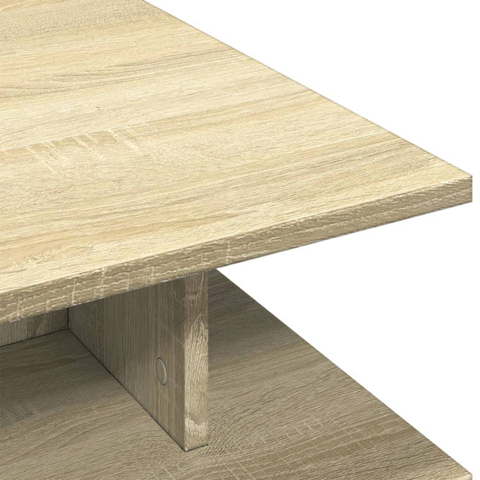 Tavolino Salotto-Tavolino da soggiorno-Tavolo Rovere Sonoma 102x55x35cm in Legno Multistrato