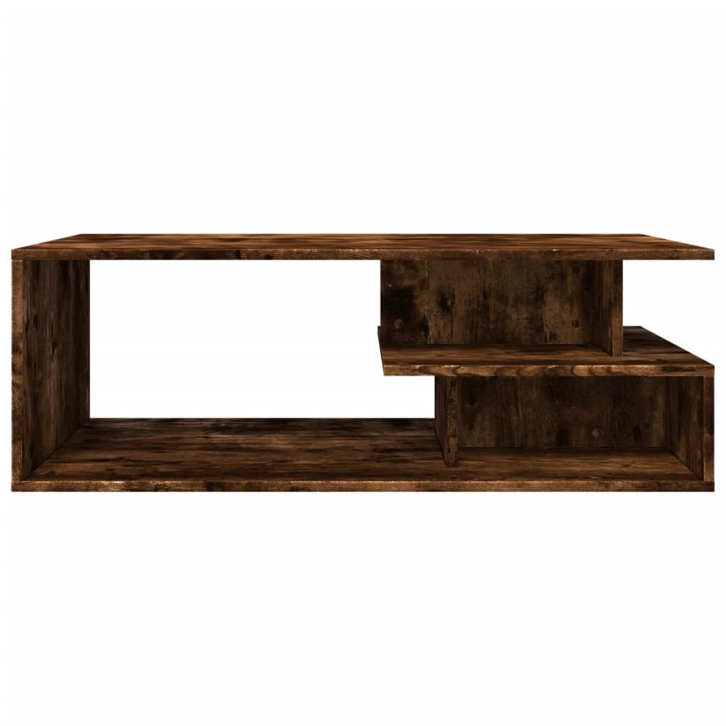 Tavolino da Salotto Rovere Fumo 102x55x35 cm Legno Multistrato