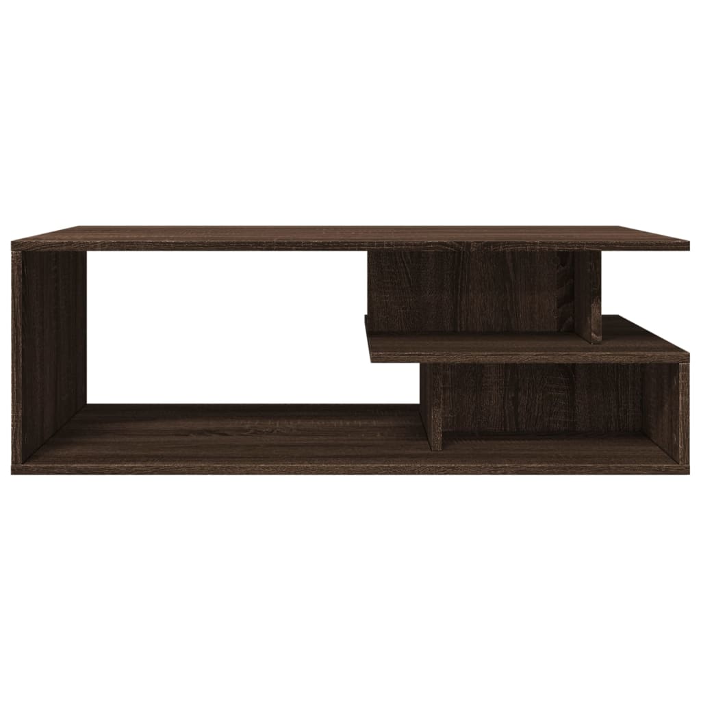 Tavolino Salotto Rovere Marrone 102x55x35 cm Legno Multistrato 848016