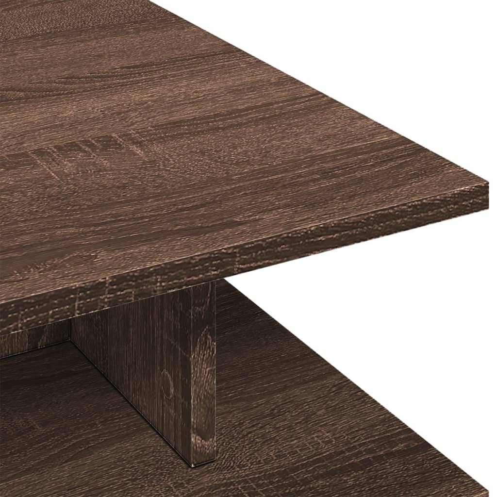 Tavolino Salotto Rovere Marrone 102x55x35 cm Legno Multistrato 848016
