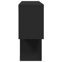 vidaXL Scaffale a Parete Nero 100x20x53 cm in Legno Multistrato