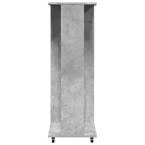 Armadio con Ruote Grigio Cemento 102x38x110cm Legno Multistrato 848034