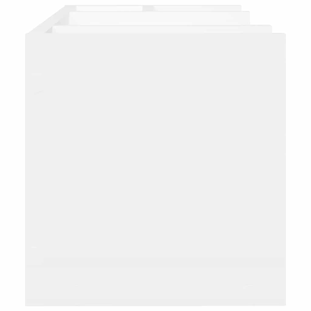 vidaXL Organizer da Scrivania Bianco 44,5x24x25 cm Legno Multistrato