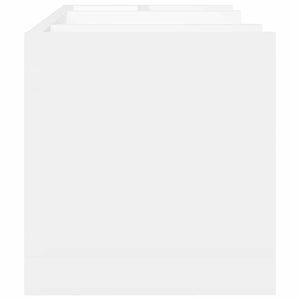 vidaXL Organizer da Scrivania Bianco 44,5x24x25 cm Legno Multistrato