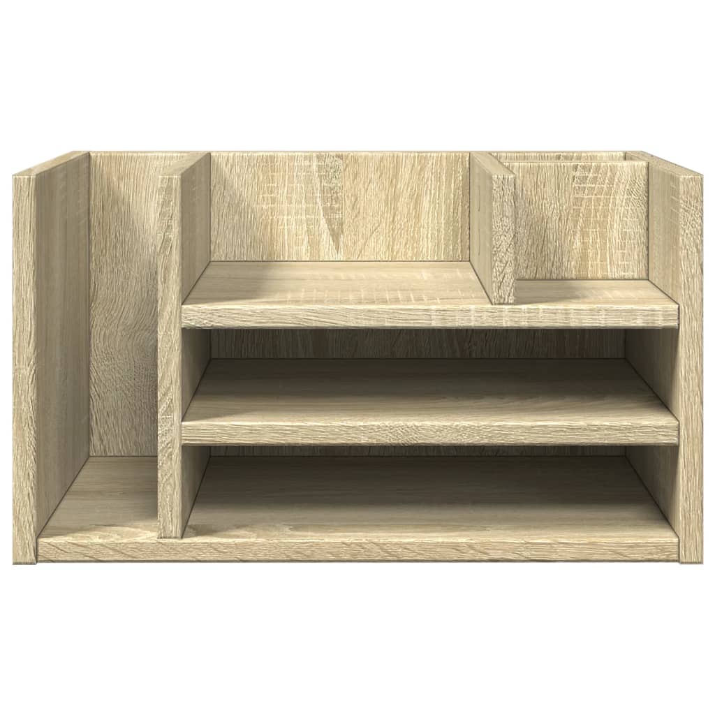 Organizer Scrivania Rovere Sonoma 44,5x24x25 Legno Multistrato