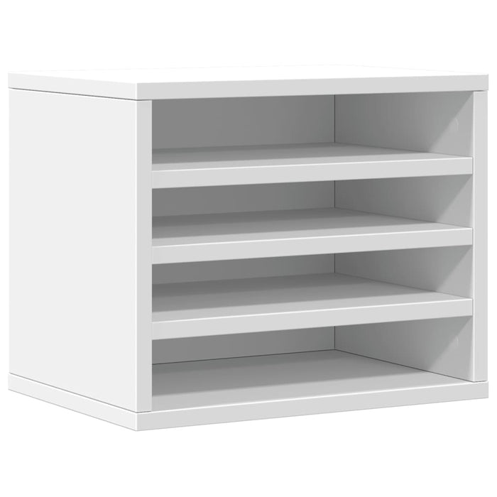 Organizer per la Scrivania Bianco 36x26x29,5 cm in Multistrato 848045
