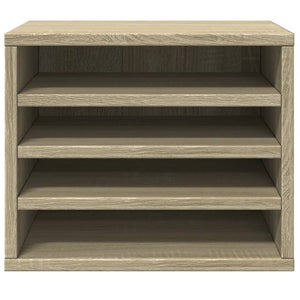 Organizer Scrivania Rovere Sonoma 36x26x29,5 Legno Multistrato 848047