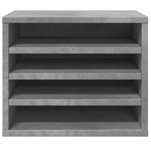 Organizer Scrivania Grigio Cemento 36x26x29,5 Legno Multistrato