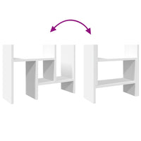 Mobiletto portaoggetti per ufficio 345 x 155 x 355 cm in legno ingegnerizzato bianco 02_0043550