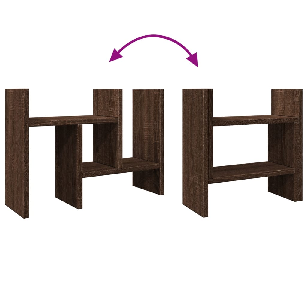 Organizer Scrivania Rovere Marrone 34,5x15,5x35,5cm Multistrato 848058