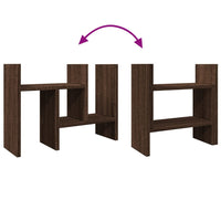 Organizer Scrivania Rovere Marrone 34,5x15,5x35,5cm Multistrato 848058