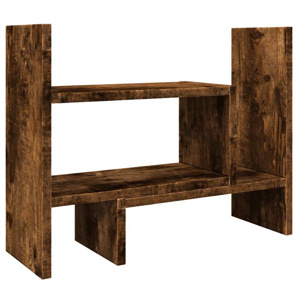 Organizer Scrivania Rovere Fumo 38,5x17x39cm Legno Multistrato 848063