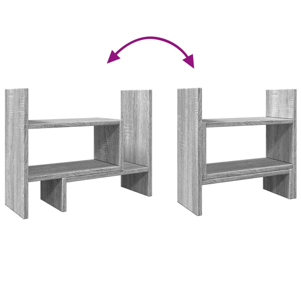 Mobiletto portaoggetti per ufficio Sonoma 385 x 17 x 39 cm Grigio Sonoma 02_0043589