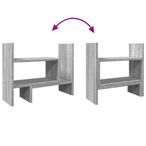 Mobiletto portaoggetti per ufficio Sonoma 385 x 17 x 39 cm Grigio Sonoma 02_0043589