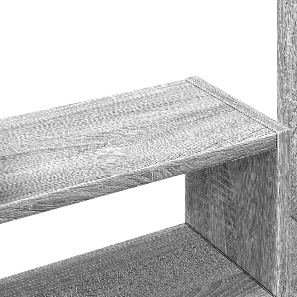 vidaXL Organizer Scrivania Grigio Sonoma 38,5x17x39 Legno Multistrato