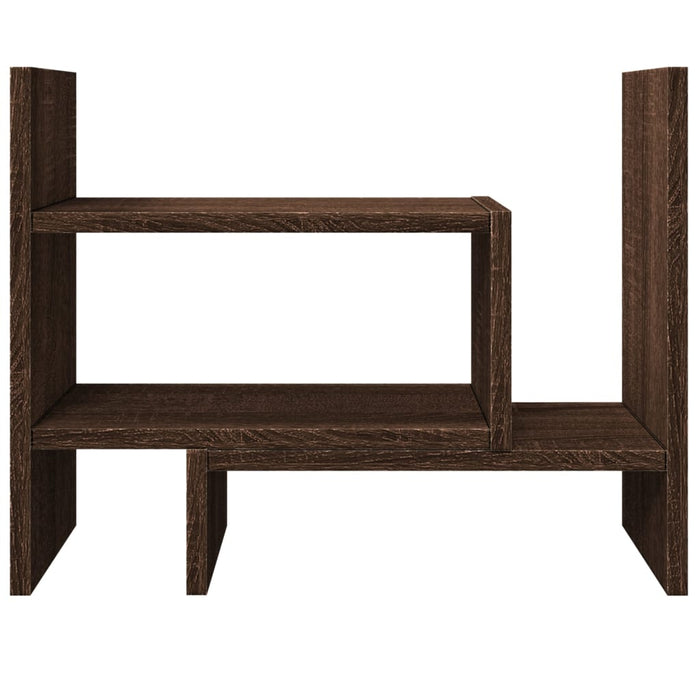 vidaXL Organizer Scrivania Rovere Marrone 38,5x17x39 Legno Multistrato