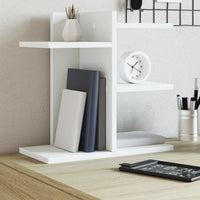 vidaXL Organizer da Scrivania Bianco 42x21,5x42 cm Legno Multistrato