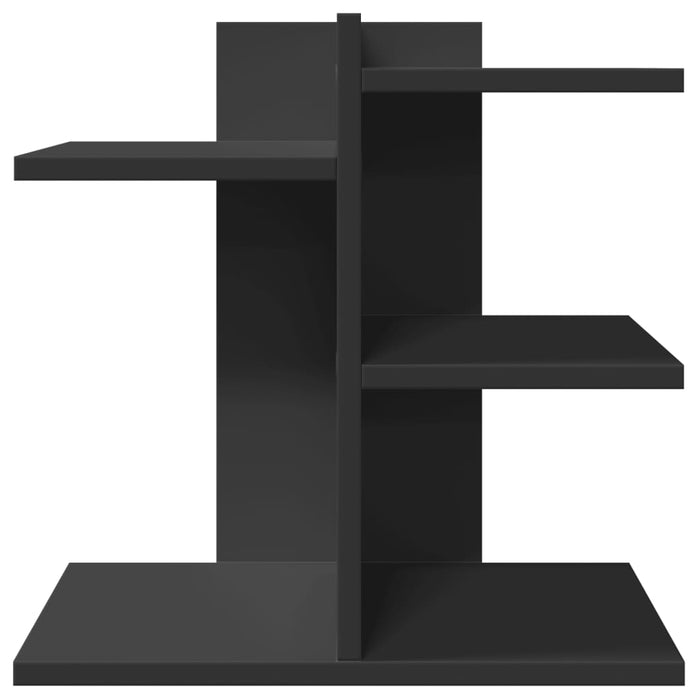 Organizer da Scrivania Nero 42x21,5x42 cm in Legno Multistrato 848067
