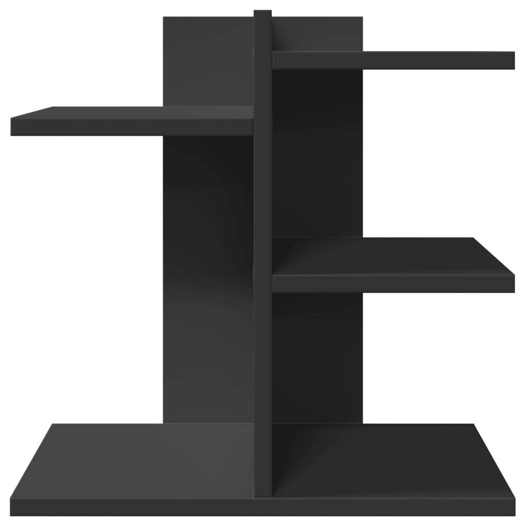 Mobiletto portaoggetti per ufficio 42 x 215 x 42 cm in legno ingegnerizzato Nero 02_0043563