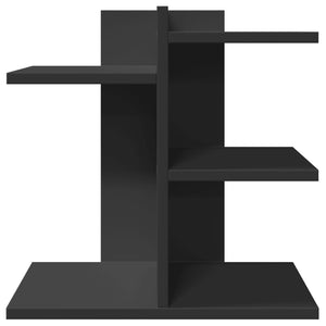 Mobiletto portaoggetti per ufficio 42 x 215 x 42 cm in legno ingegnerizzato Nero 02_0043563