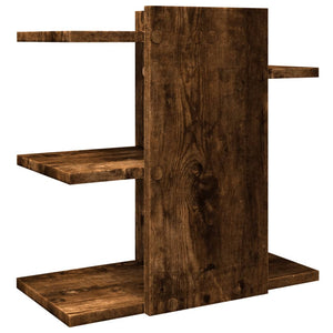 vidaXL Organizer Scrivania Rovere Fumo 42x21,5x42 cm Legno Multistrato