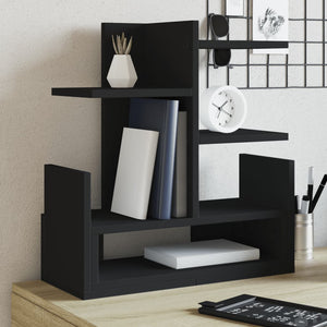 Organizer per la Scrivania Nero 49x20x52,5 cm in Multistrato 848074