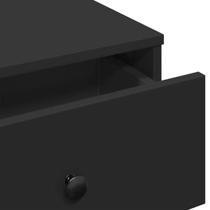 Tavolino da Salotto Nero 60x45x31 cm in Legno Multistrato