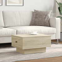 Tavolino da Salotto Rovere Sonoma 60x45x31 cm Legno Multistrato 848082
