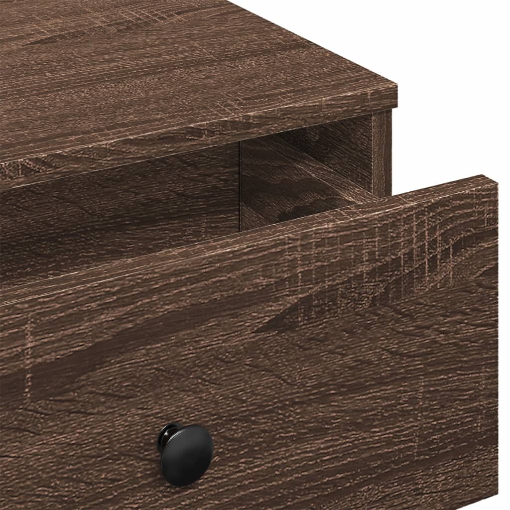 Tavolino da Salotto Rovere Marrone 60x45x31cm Legno Multistrato 848086