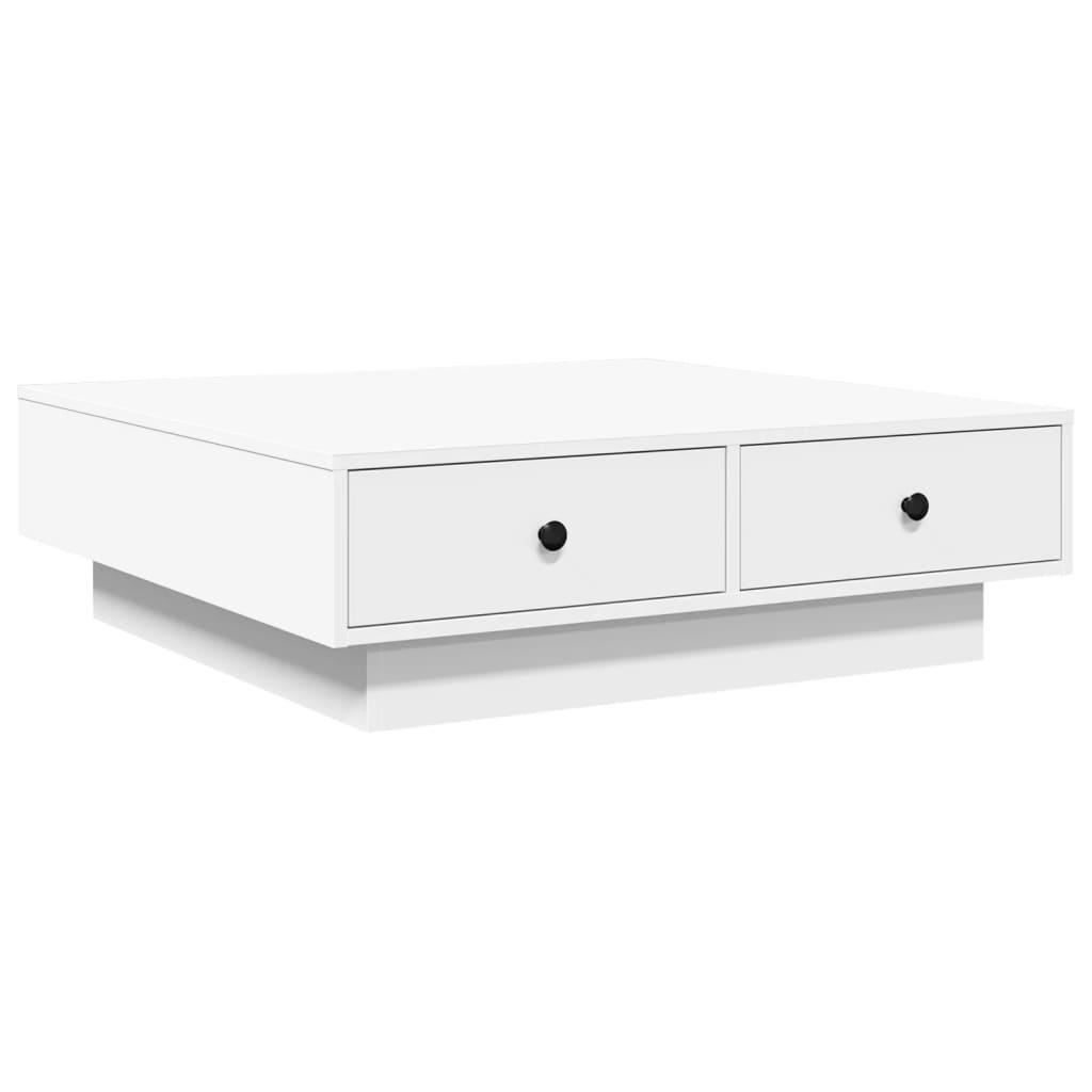 vidaXL Tavolino da Salotto Bianco 90x90x28 cm in Truciolato