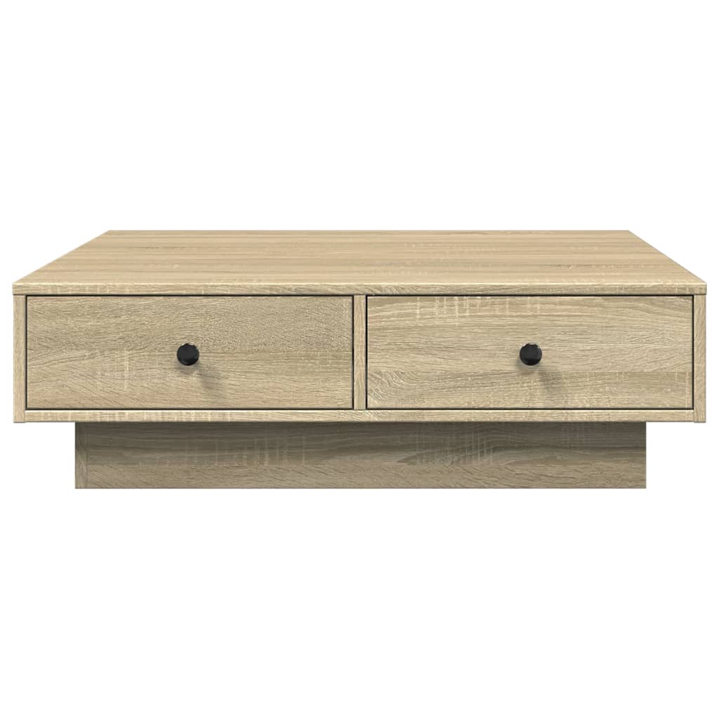 Tavolino da Salotto Rovere Sonoma 90x90x28 cm Legno Multistrato