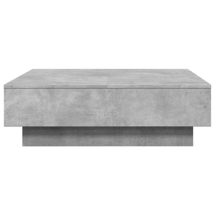 Tavolino da Salotto Grigio Cemento 90x90x28cm Legno Multistrato 848090