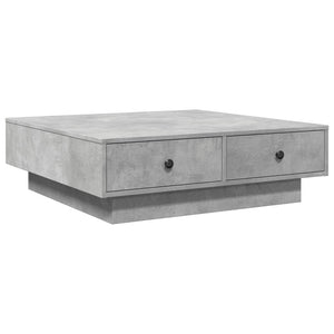 vidaXL Tavolino da Salotto Grigio Cemento 90x90x28cm Legno Multistrato