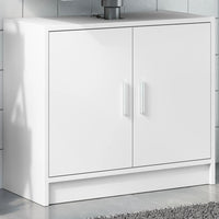 Mobile Lavabo-Armadietto da bagno Bianco 63x29x55 cm in Truciolato 236452