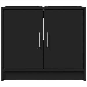 Mobile Lavabo Nero 63x29x55 cm in Truciolato
