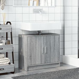 Mobile Lavabo Grigio Sonoma 63x29x55 cm in Legno Multistrato 848099
