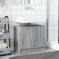 Mobile Lavabo-Armadietto da bagno Grigio Sonoma 63x29x55 cm in Legno Multistrato 867609