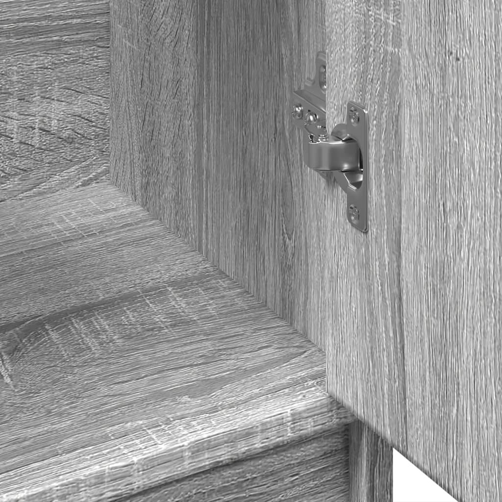 vidaXL Mobile Lavabo Grigio Sonoma 63x29x55 cm in Legno Multistrato