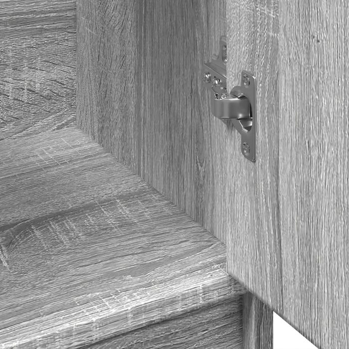 Mobile Lavabo Grigio Sonoma 63x29x55 cm in Legno Multistrato 848099