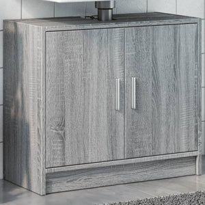 vidaXL Mobile Lavabo Grigio Sonoma 63x29x55 cm in Legno Multistrato