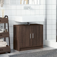 Mobile Lavabo Rovere Fumo 63x29x55 cm in Truciolare 848100