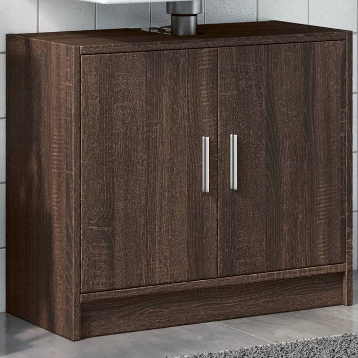 Mobile Lavabo Rovere Fumo 63x29x55 cm in Truciolare 848100