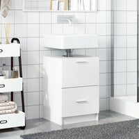 Mobile Lavabo Bianco 80x33x60 cm in Truciolare 848101