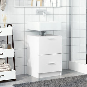 Mobile Lavabo Bianco 80x33x60 cm in Truciolare 848101