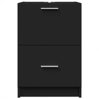 Mobile Lavabo Nero 80x33x60 cm in Legno Multistrato 848102