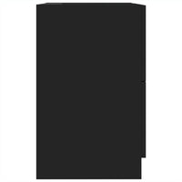 Mobile Lavabo-Armadietto da bagno Nero 80x33x60 cm in Legno Multistrato 470666