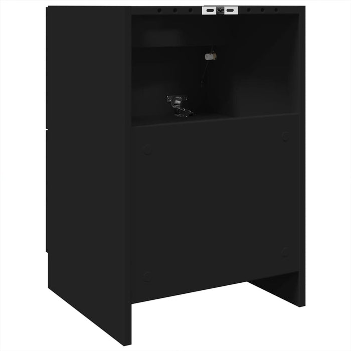 vidaXL Mobile Lavabo Nero 80x33x60 cm in Legno Multistrato