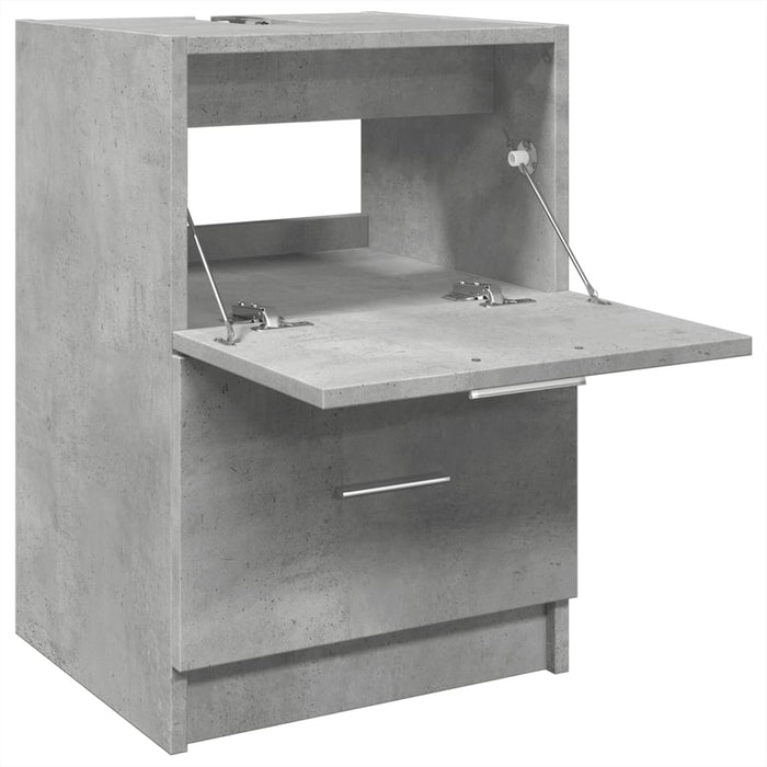 Mobile Lavabo Grigio Cemento 80x33x60 cm in Legno Multistrato 848104